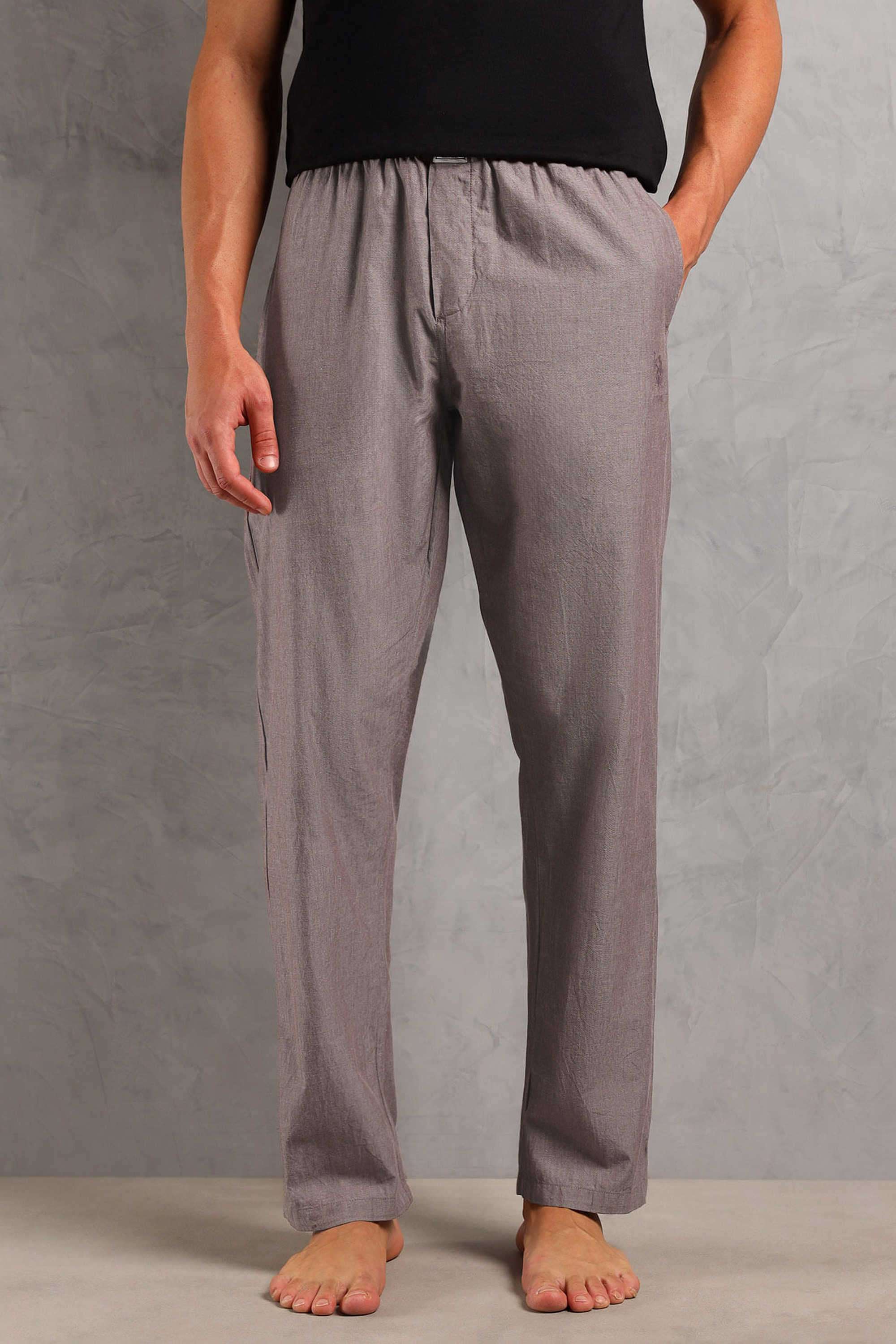 Solid-Cotton-Regular-fit-Men-s-Track-Pants