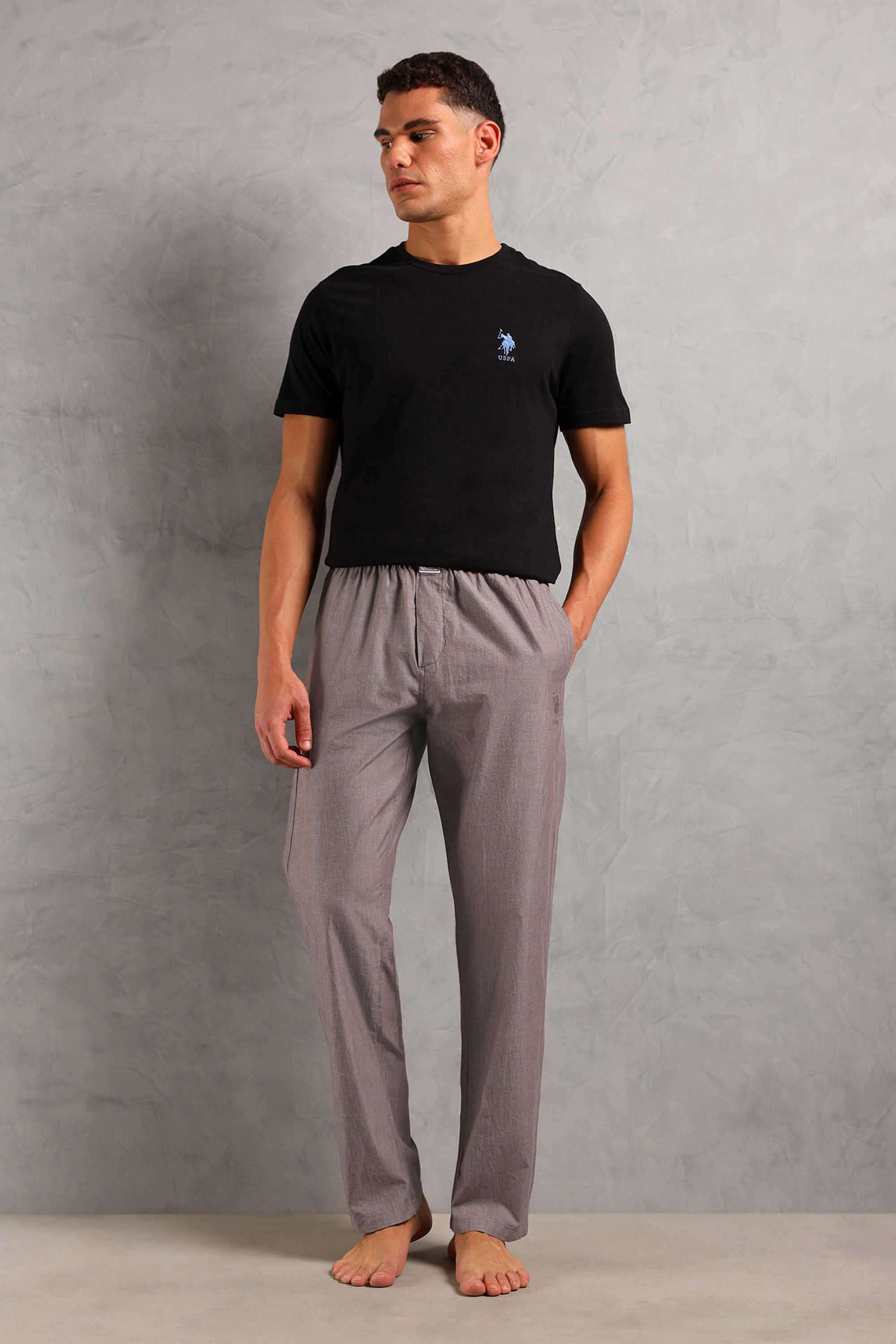 Solid-Cotton-Regular-fit-Men-s-Track-Pants