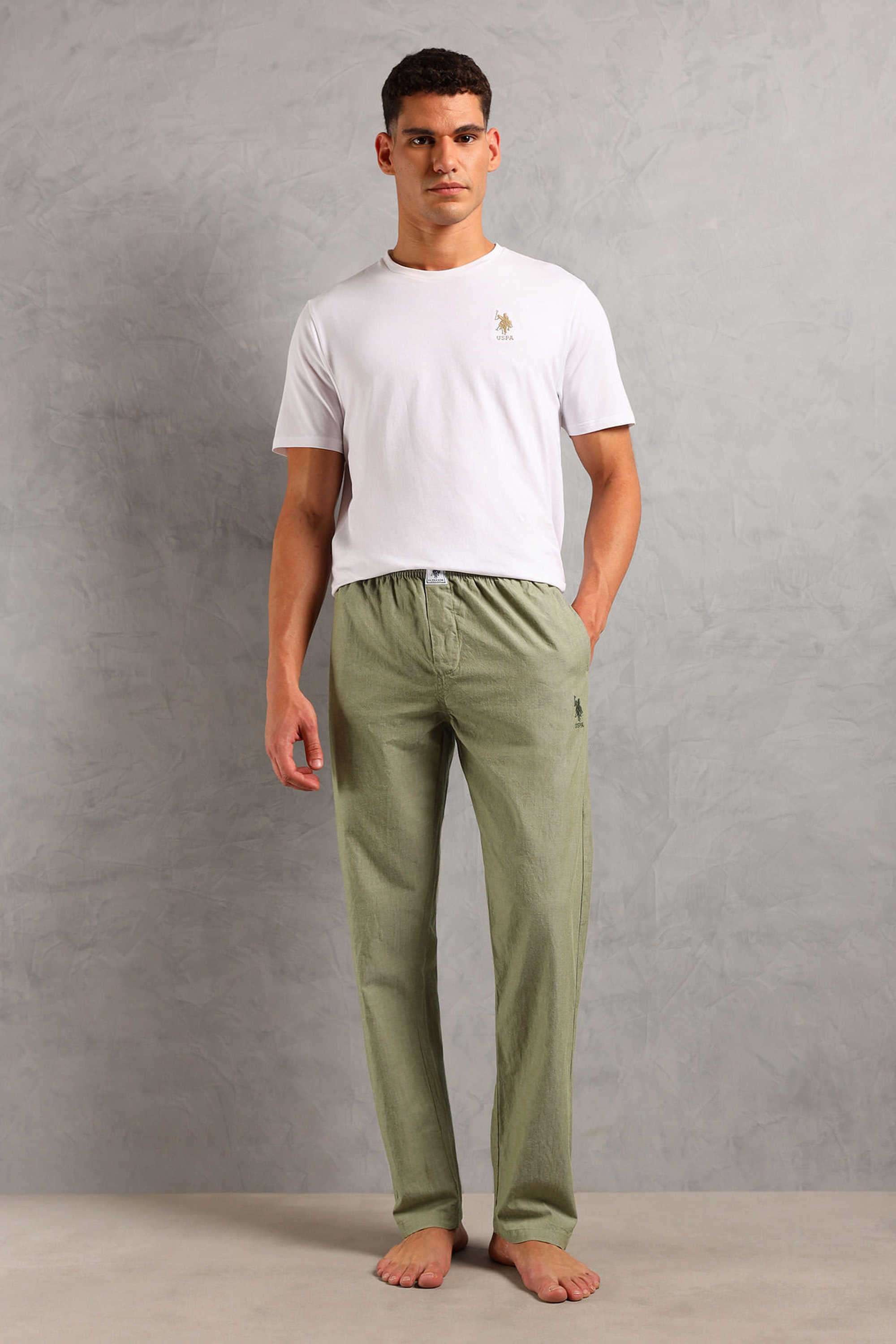 Solid-Cotton-Regular-fit-Men-s-Track-Pants