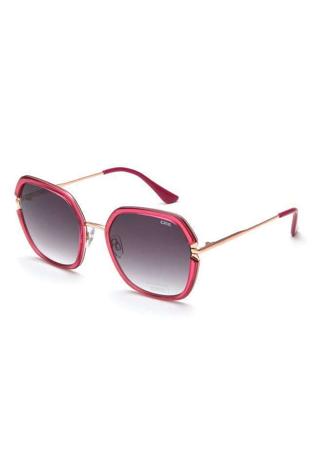 Women-Full-Rim-UV-Protected-Hexagon-Sunglasses---S3055-C3-56