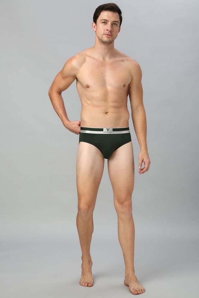 Solid-Cotton-Elasticated-Men-s-Briefs