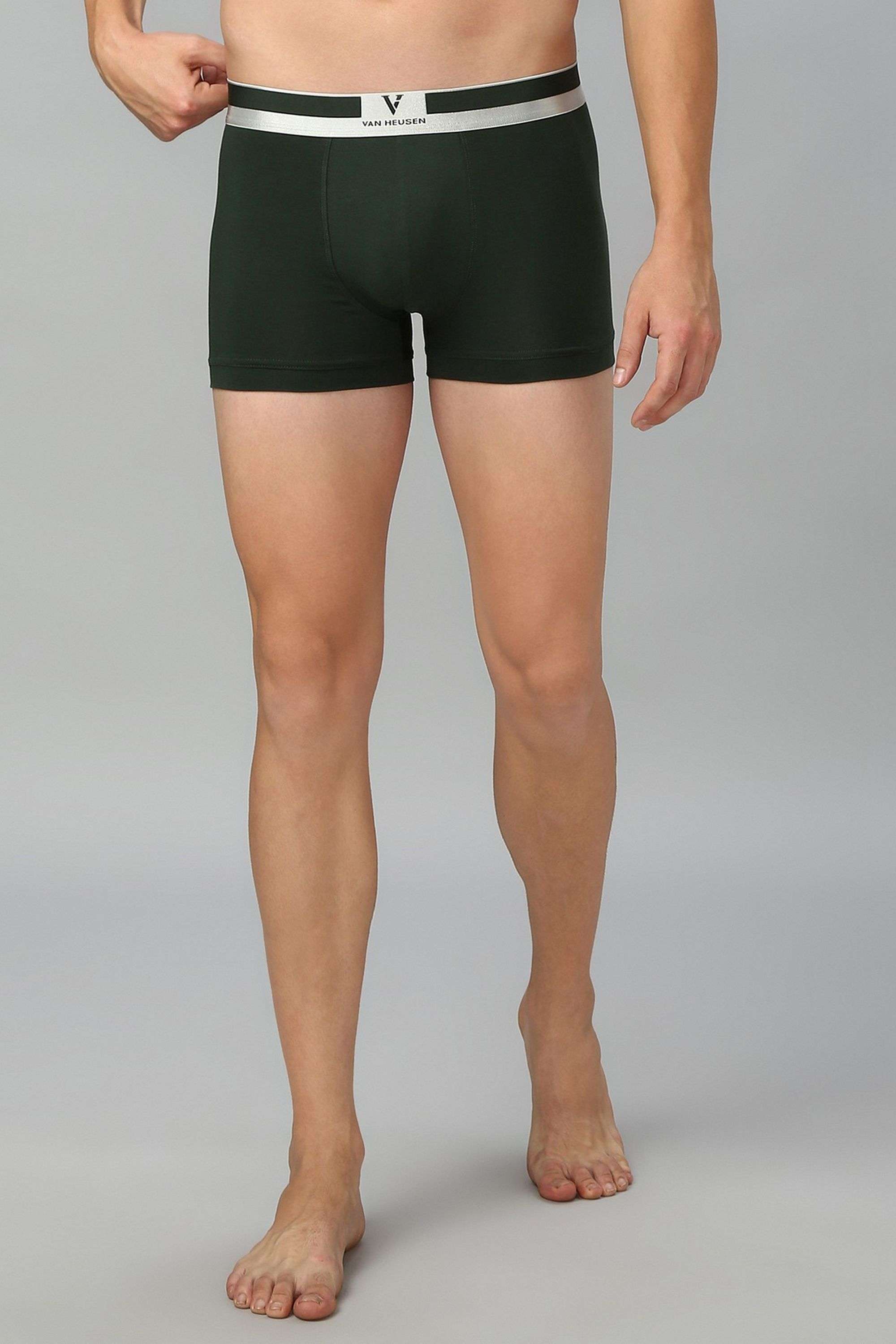 Solid-Cotton-Elasticated-Men-s-Trunks