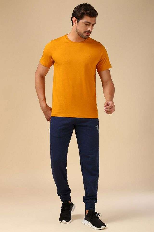 Solid-Cotton-Round-Neck-Men-s-T-Shirt