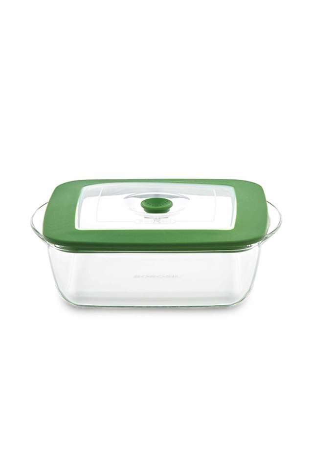 Square-Glass-Dish-with-Lid-1000ml-Transparent