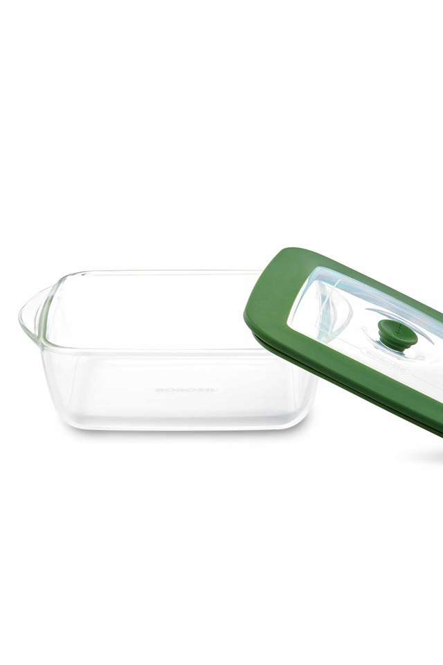 Square-Glass-Dish-with-Lid-1000ml-Transparent