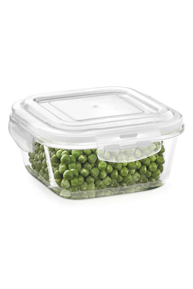 Klip-N-Store-Microwave-&-Oven-Safe-Gift-Set-Glass-Storage-Container-1-L-Round-with-Air-Tight-Lid-(Transparent)