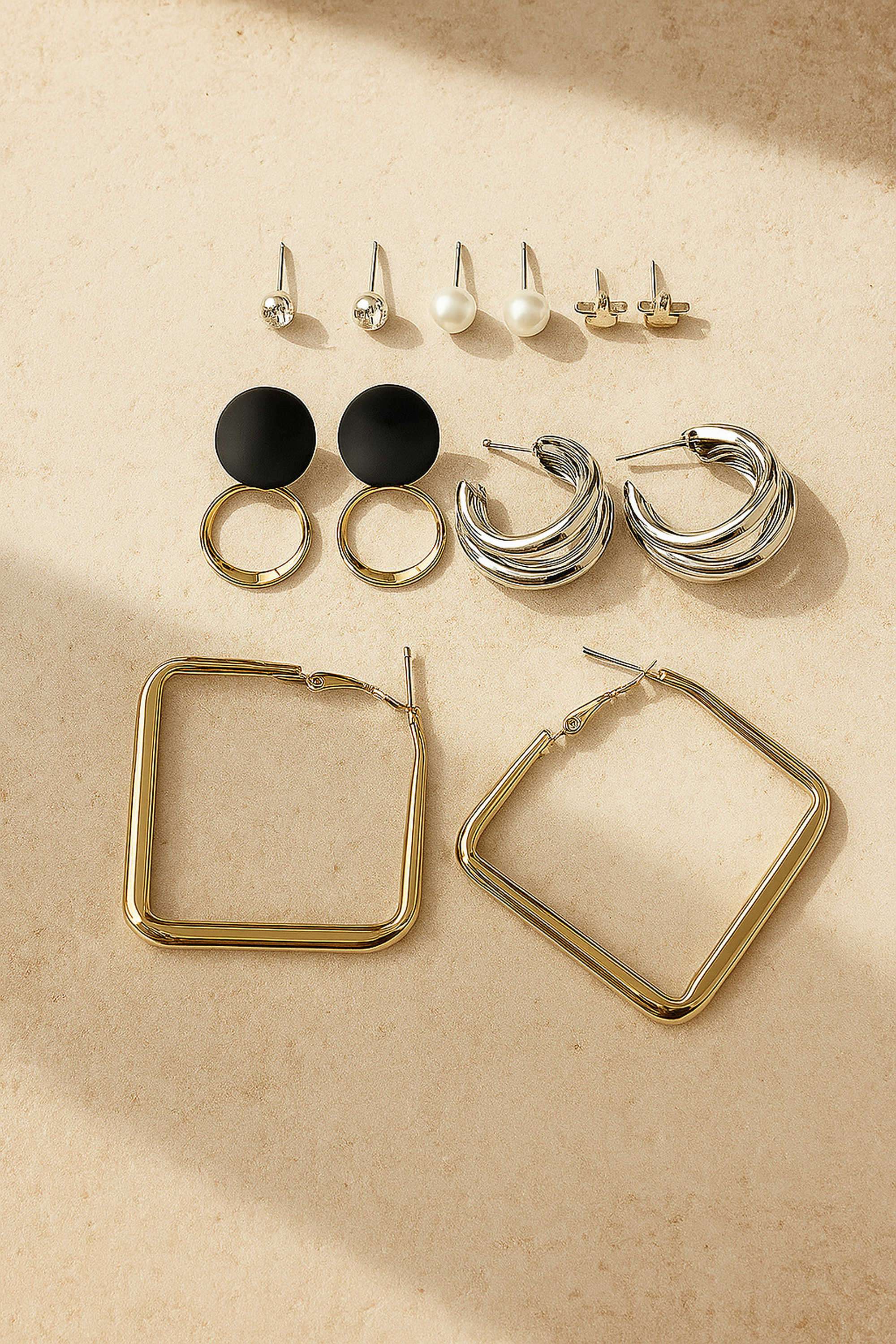 Combo-Metal-Casual-Wear-Women-Earrings