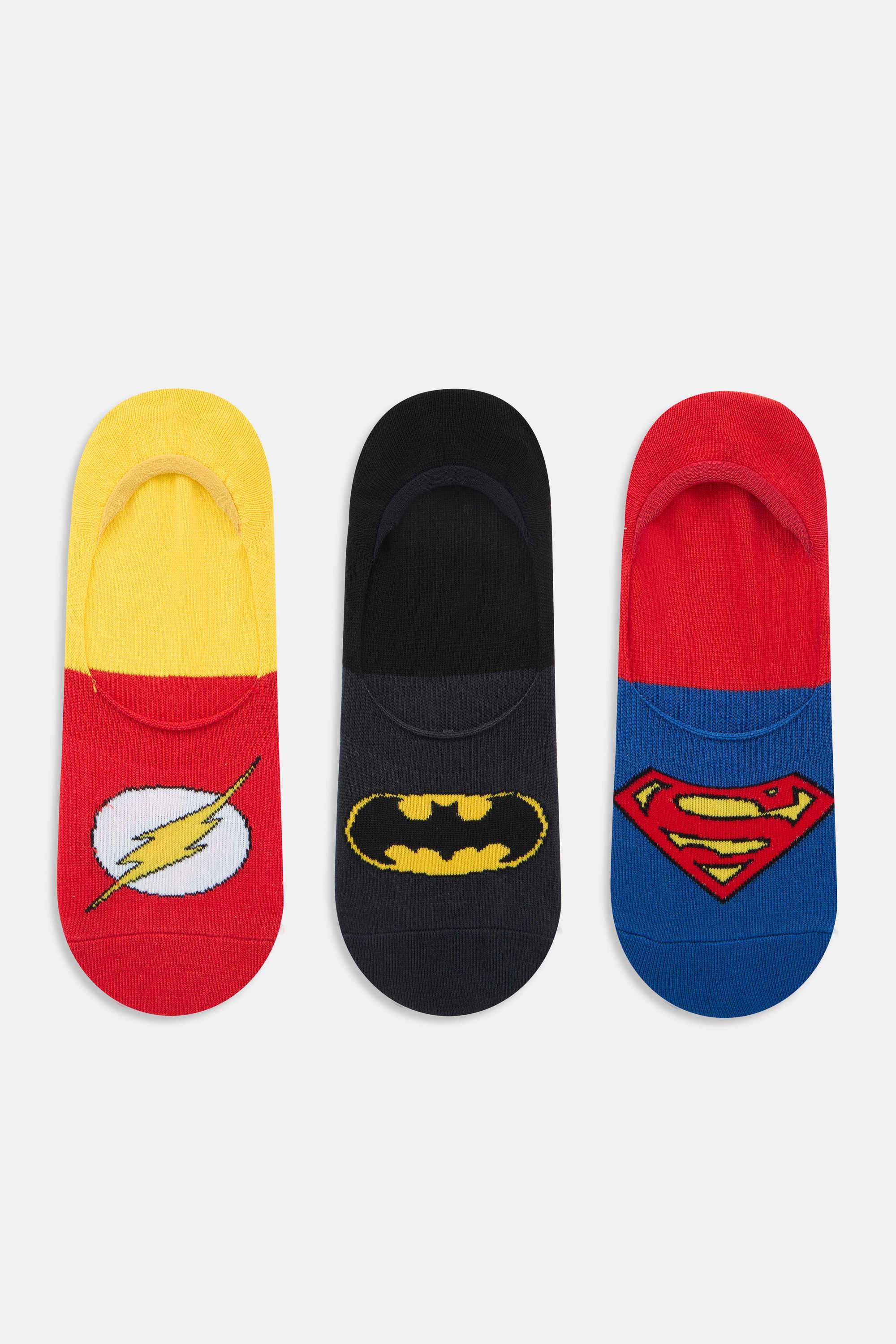 Men-s-Justice-League-Themed-Loafer-Socks