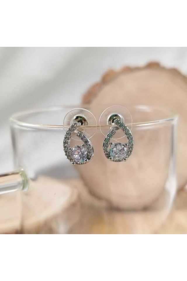 Silver-Plated-Classic-Earrings-Stylish-Alloy-Earrings-for-Women-&-Girls