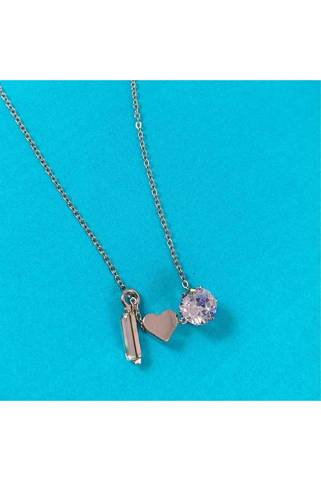 Silver-Plated-Long-Pendant-Sleek-&-Stylish-Alloy-Pendant-(12.5-cm)