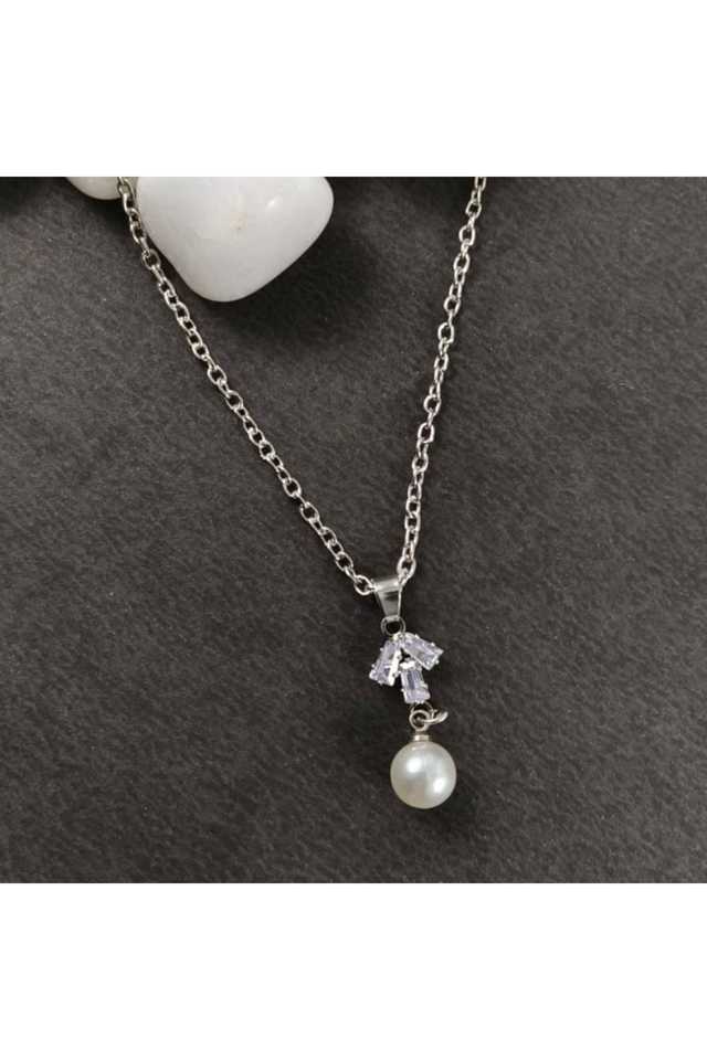 Silver-Plated-Fashion-Pendant-Trendy-Long-Alloy-Pendant-for-Women-&-Girls-(19.8-cm)