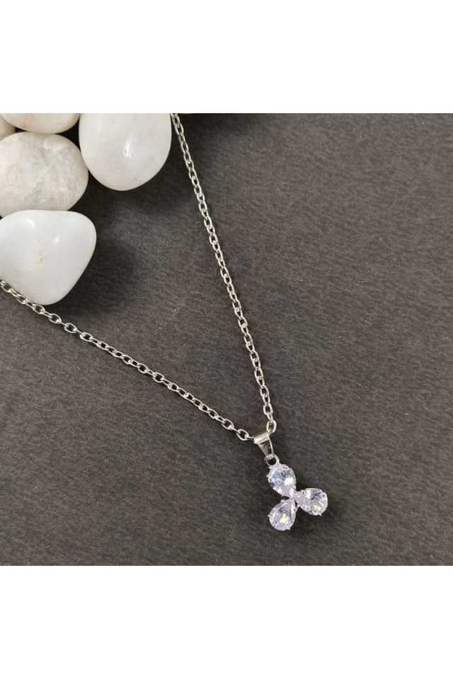Silver-Plated-Statement-Pendant-Long-Alloy-Pendant-for-Women-&-Girls-(23-cm)