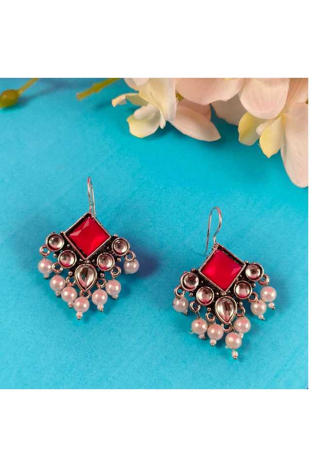 Multi-Color-Hanging-Earrings-Playful-Dangler-Earrings-for-Women-&-Girls