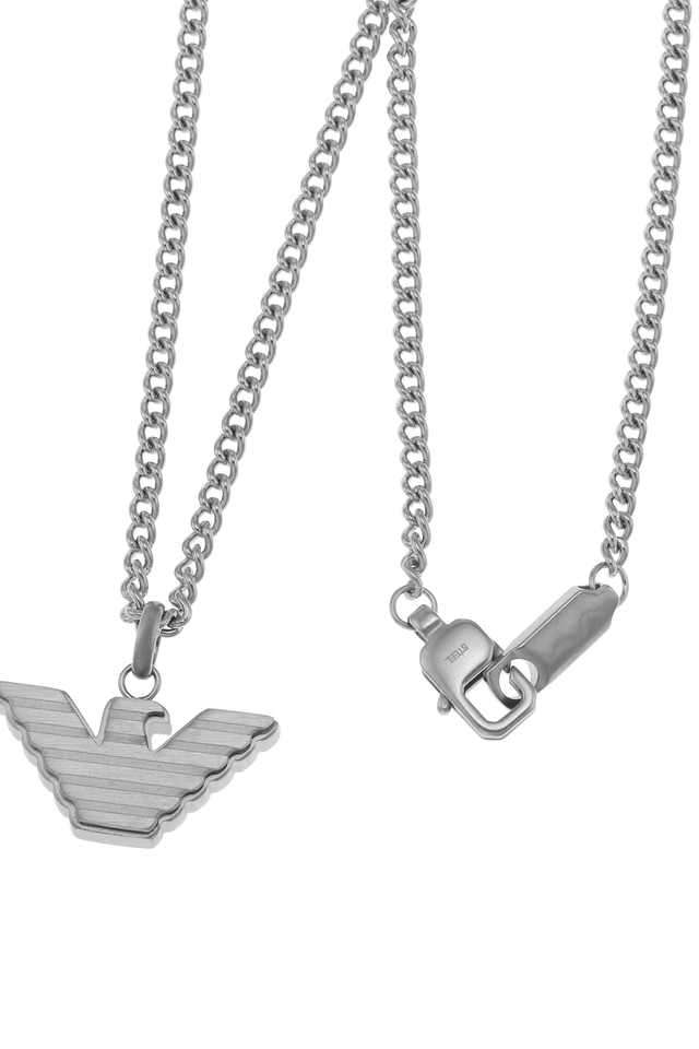 Buy Emporio Armani NoColour Stylish Silver Necklace