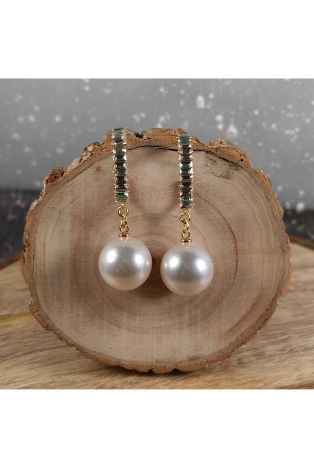 Gold-Plated-Hanging-Earrings-Elegant-Long-Alloy-Earrings-for-Women-&-Girls-(24-cm)