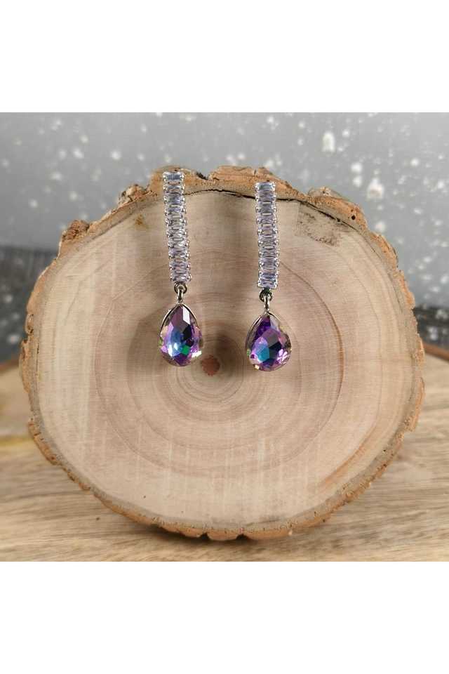 Silver-Plated-Hanging-Earrings-Sleek-Alloy-Earrings-for-Women-&-Girls