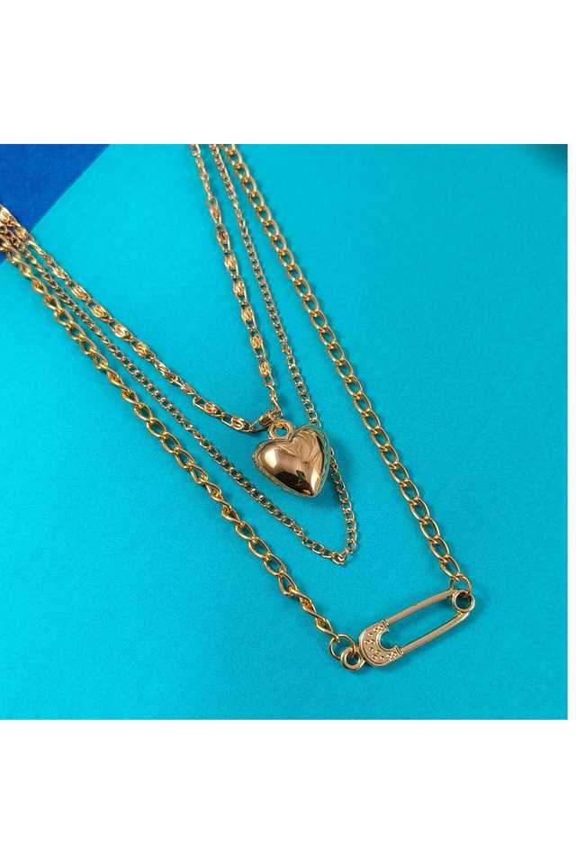 Gold-Layered-Necklace-Chic-Multi-Layer-Chain-for-Women-&-Girls