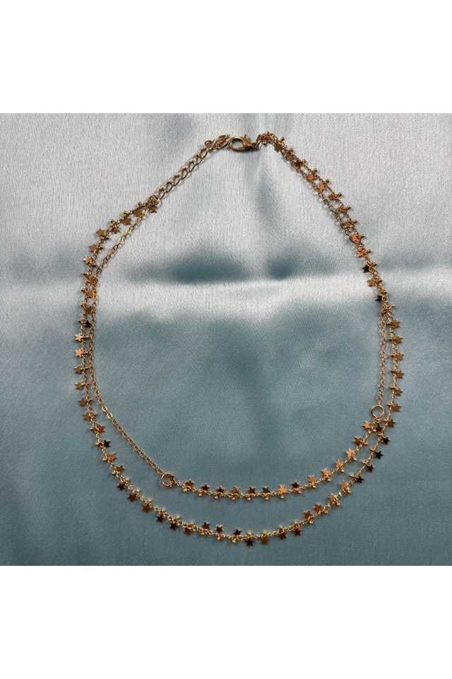 Gold-Multi-Layer-Necklace-Trendy-Layered-Chain-for-Women-&-Girls