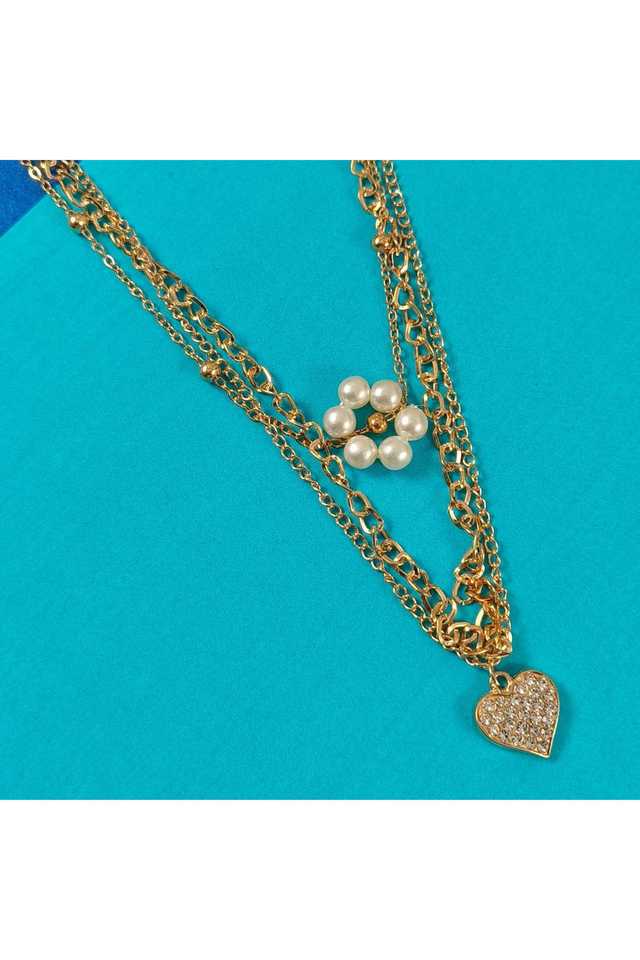 Gold-Layered-Necklace-Elegant-Multi-Layer-Chain-for-Women-&-Girls