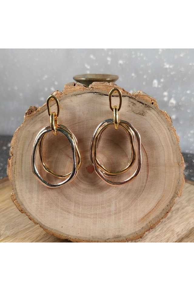Gold-Plated-Hanging-Earrings-Elegant-Dangling-Alloy-Earrings-for-Women-&-Girls