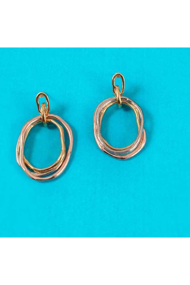 Gold-Plated-Hanging-Earrings-Elegant-Dangling-Alloy-Earrings-for-Women-&-Girls