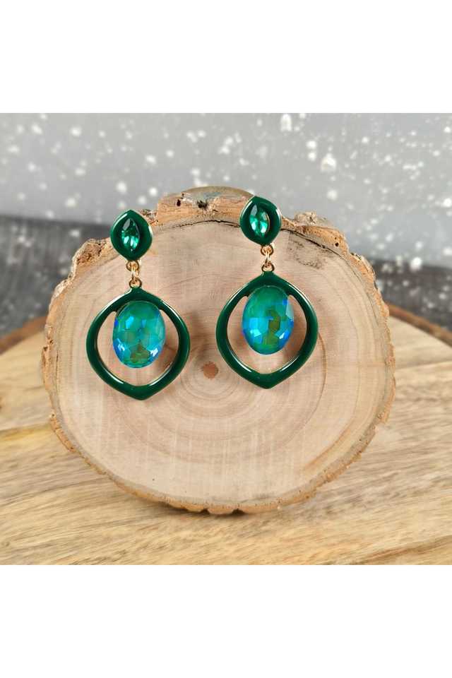 Gold-Plated-Hanging-Earrings-Chic-Alloy-Danglers-for-Women-&-Girls