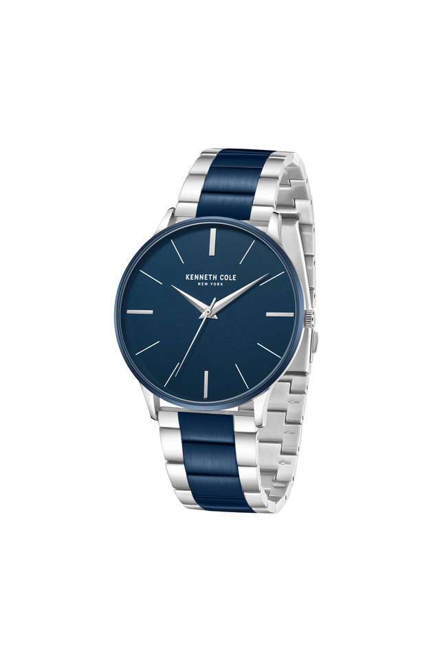 Modern-Classic-42-mm-Blue-Dial-Stainless-Steel-Analogue-Watch-For-Couple--