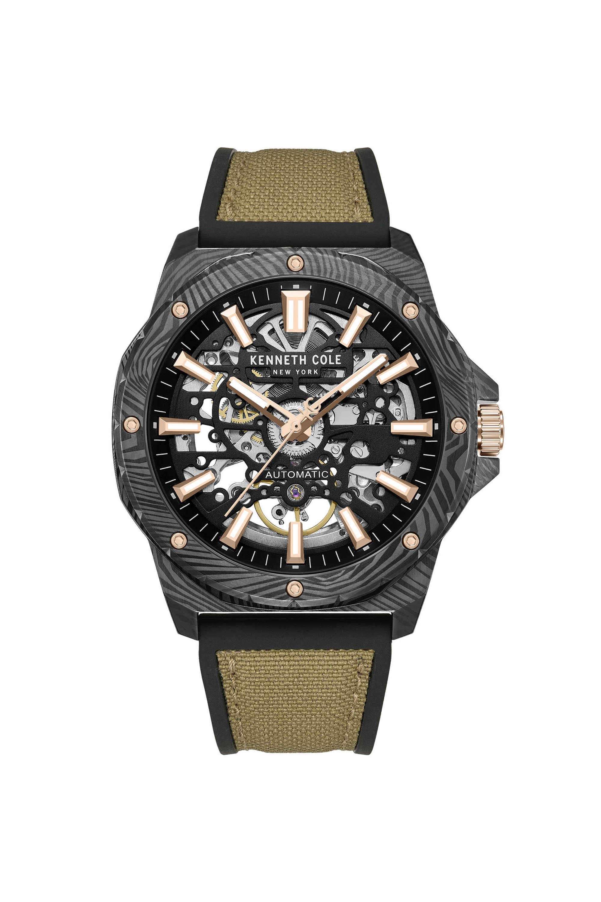 AUTMC-45-mm-Black-Dial-Silicone-Analogue-Watch-For-Men--
