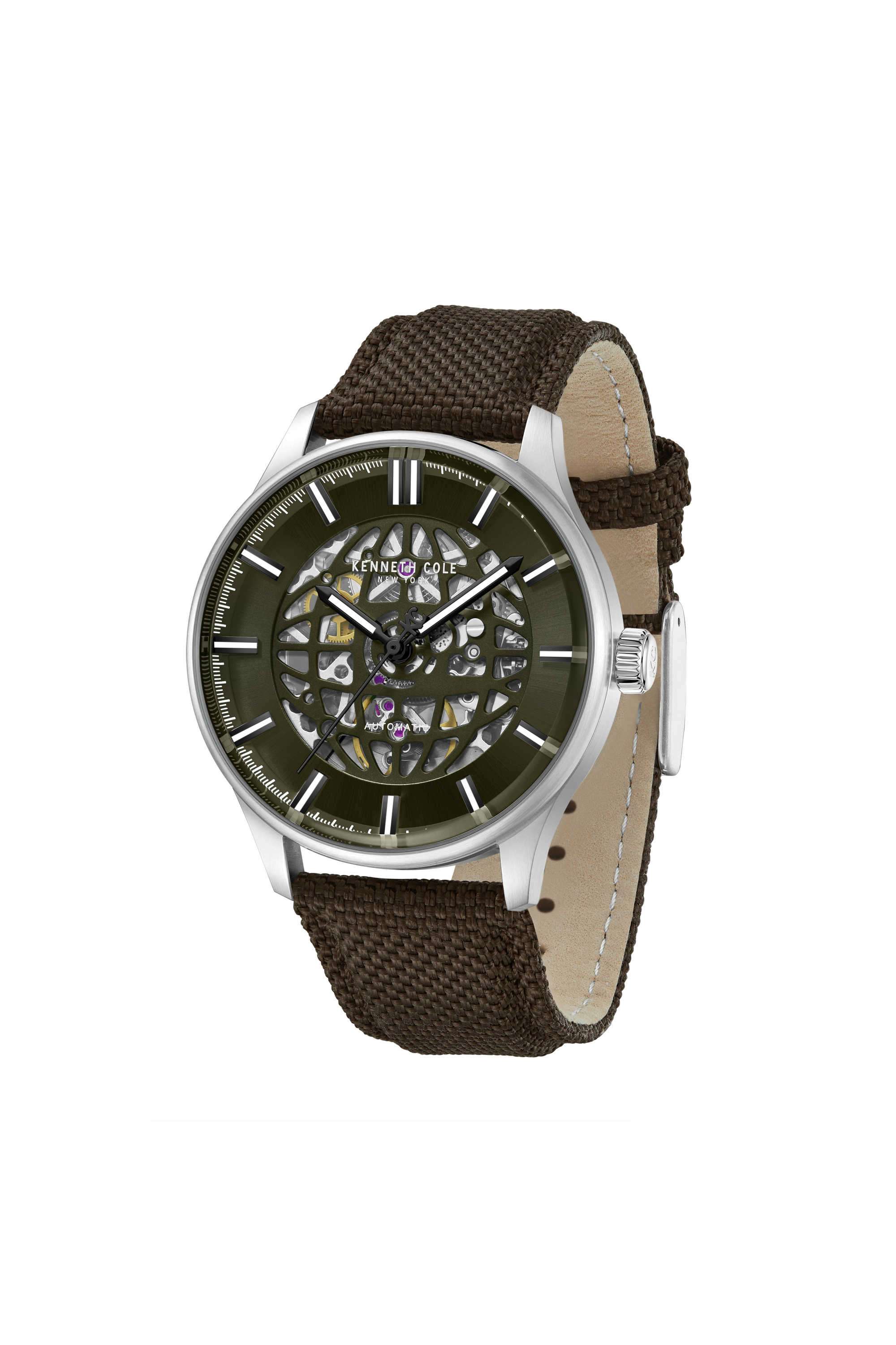 Buy KENNETH COLE green 43.5 mm Green Dial Leather Analogue Watch