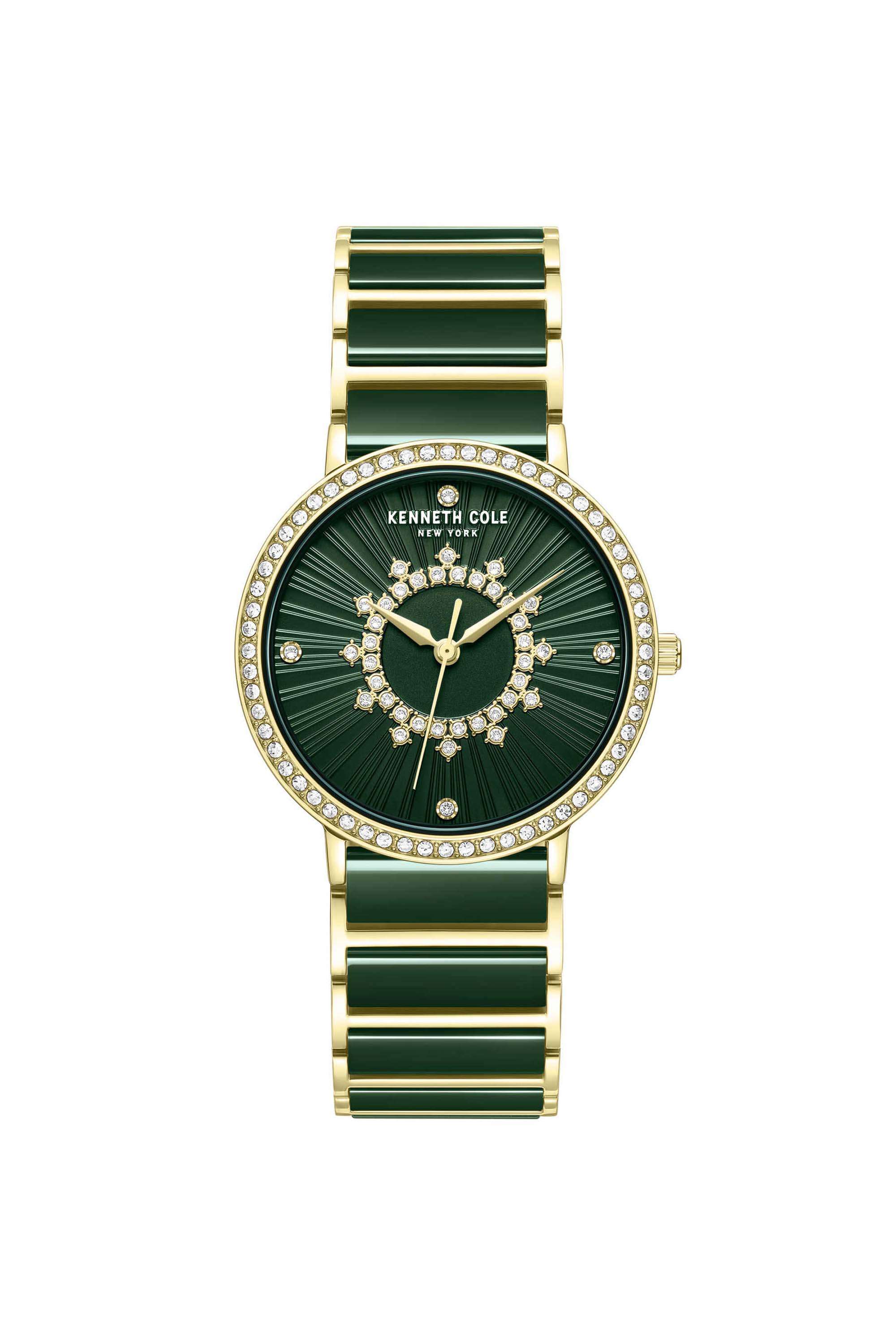 36-mm-Green-Dial-Ceramic-Analogue-Watch-For-Women---KCWLG0062604LDW