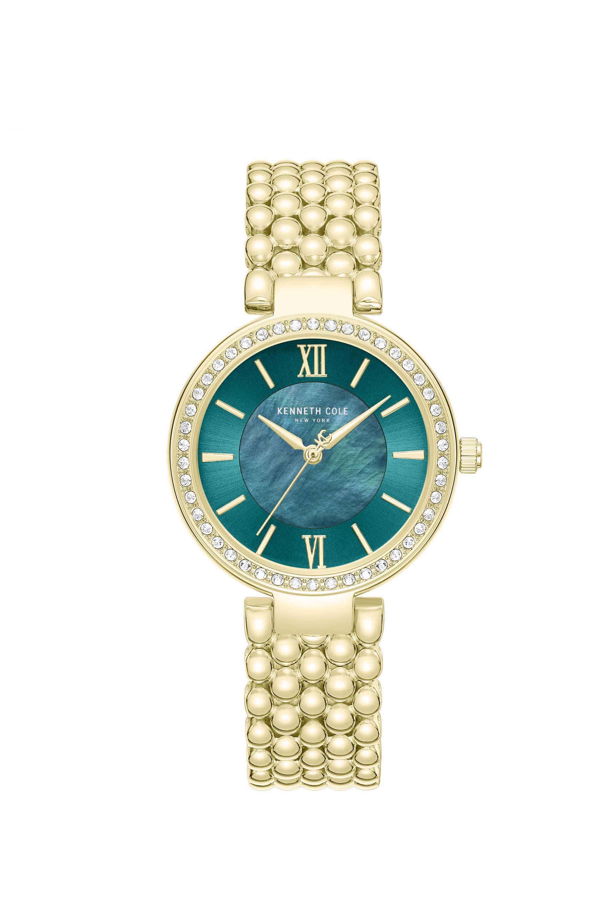 33.5-mm-Green-Dial-Stainless-Steel-Analogue-Watch-For-Women---KCWLG0101801LDW