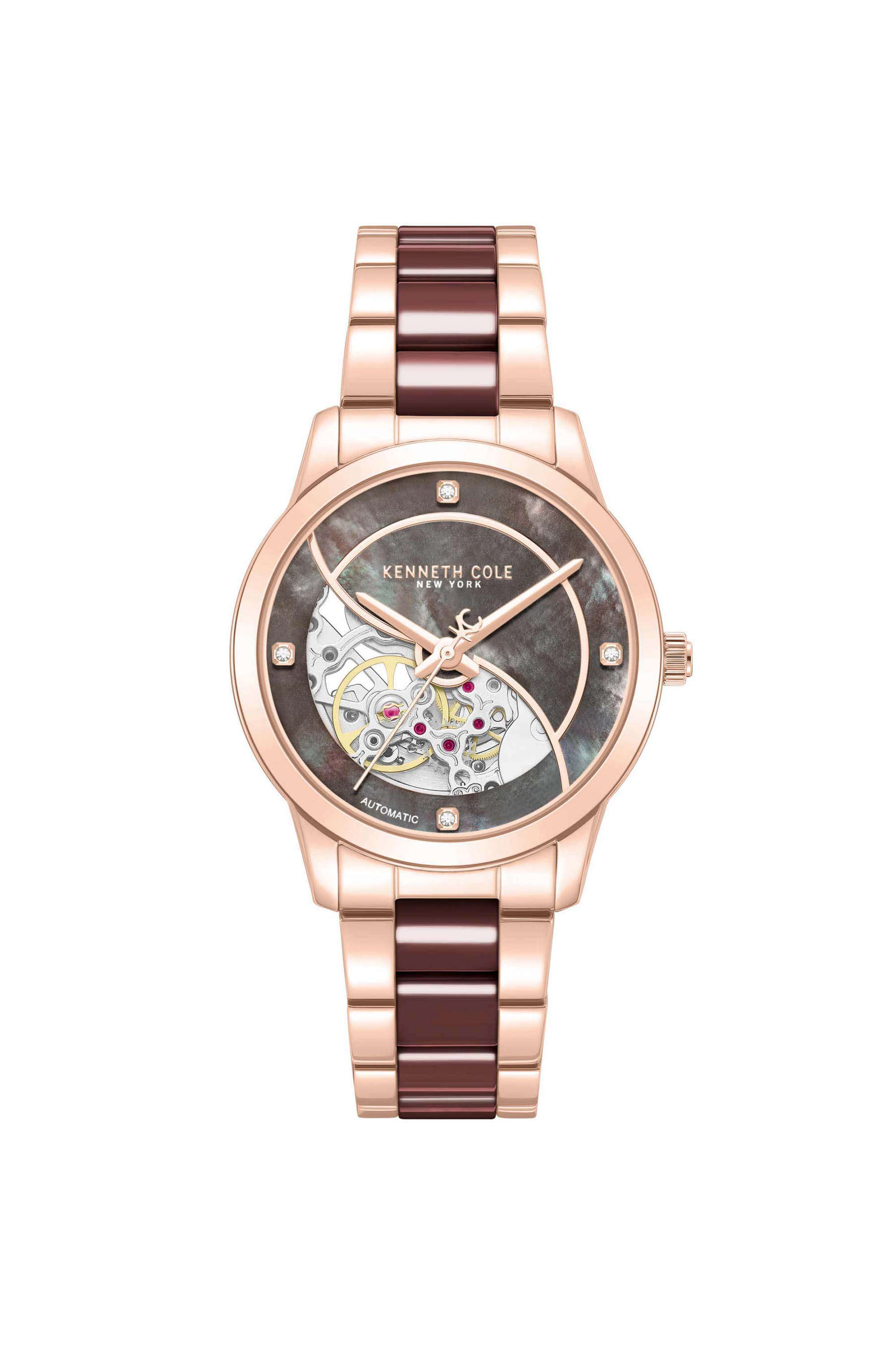 36-mm-Brown-Dial-Ceramic-Analogue-Watch-For-Women---KCWLY0101102LDW