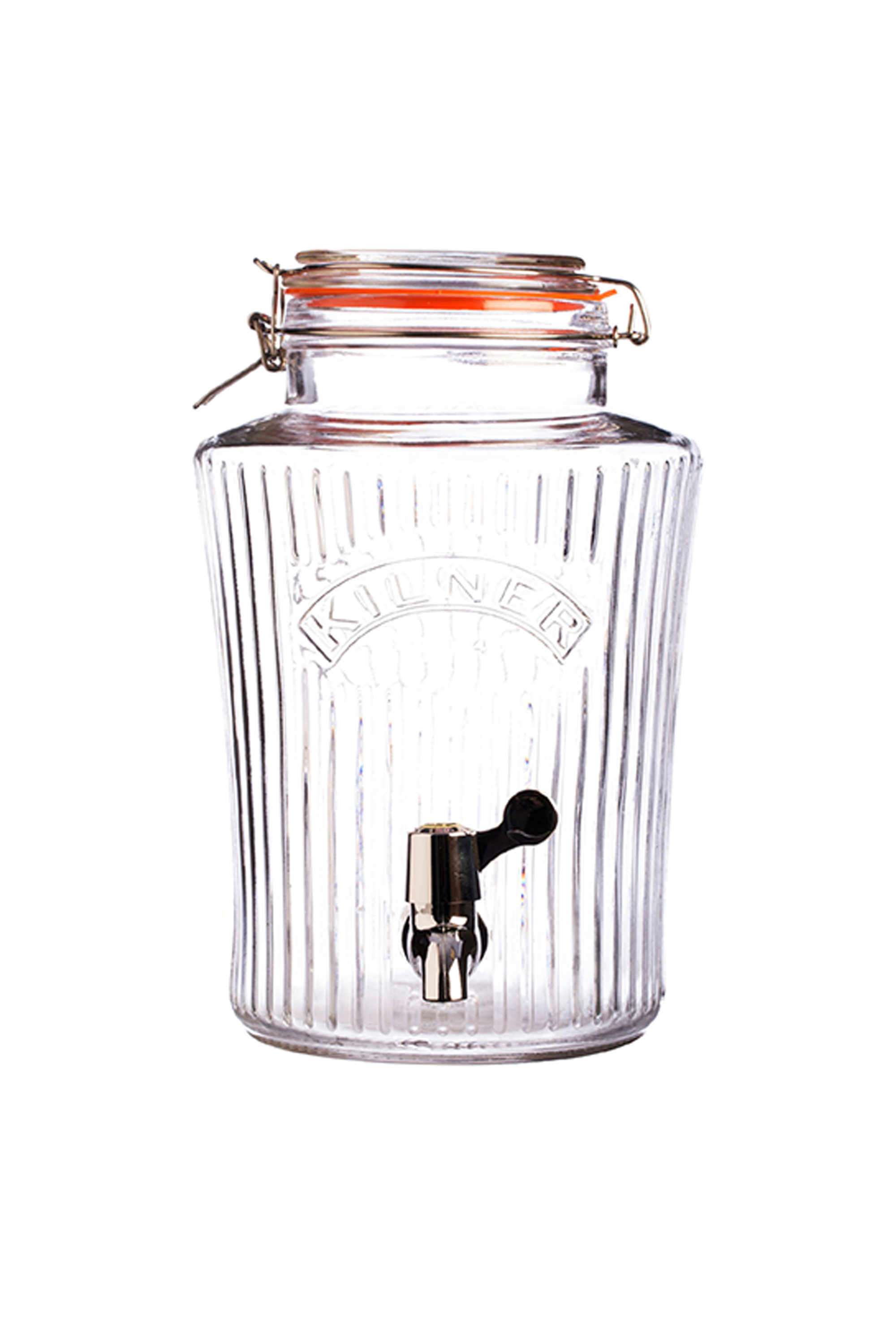 Premium-Airtight-Vintage-Soda-Lime-Glass-Drink/Beer-Dispenser-Jar -Detox-Water-Jar---5-Litres