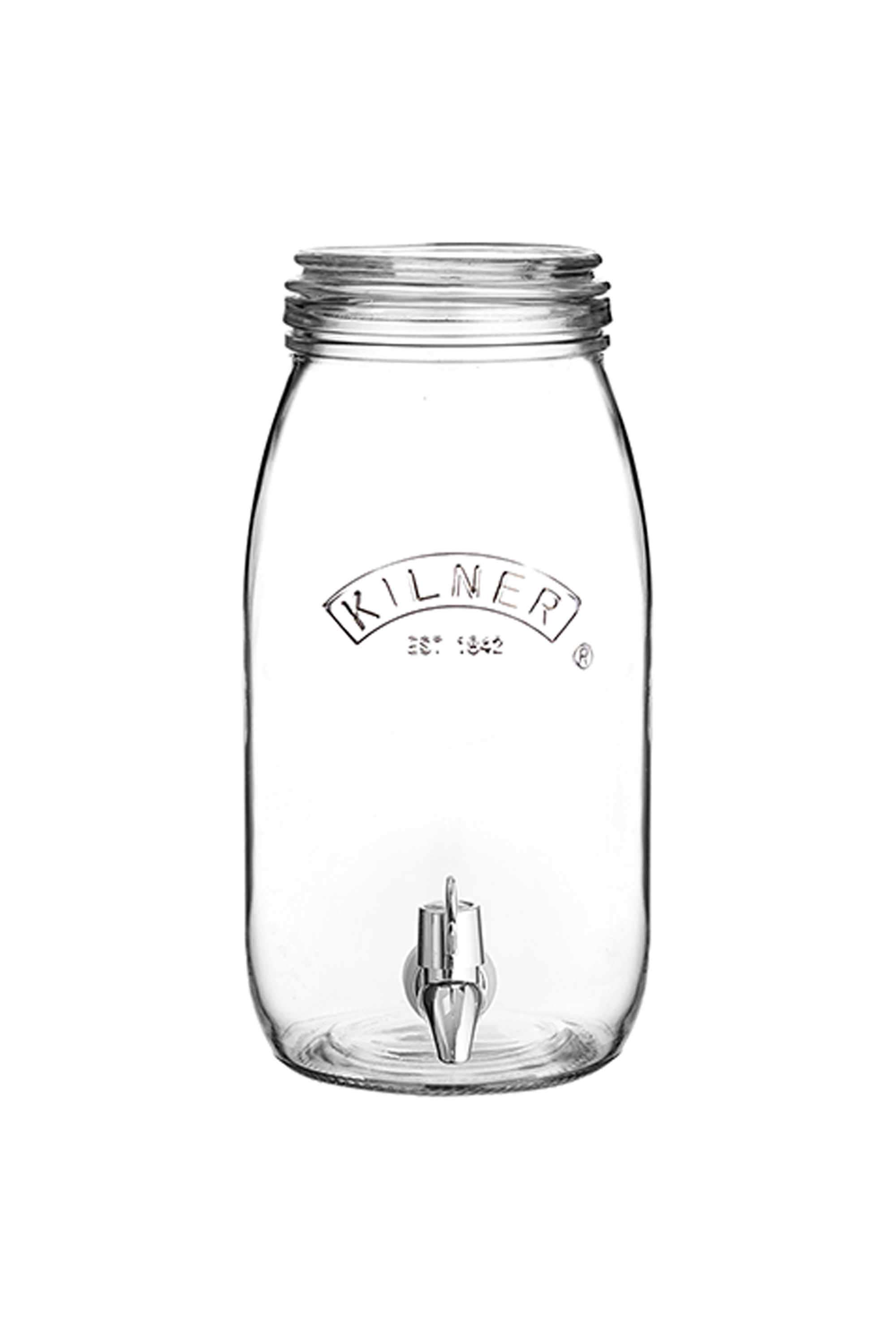 Premium-Soda-Lime-Glass-Drink-Dispenser-Jar -Beer -Cocktails-Dispenser -Water-Pitcher---3-Litres