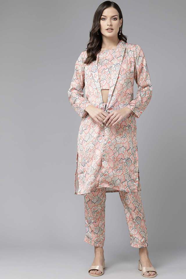 aarika Printed Full Length Silk Knitted Women's Co-Ord Set-picture-23