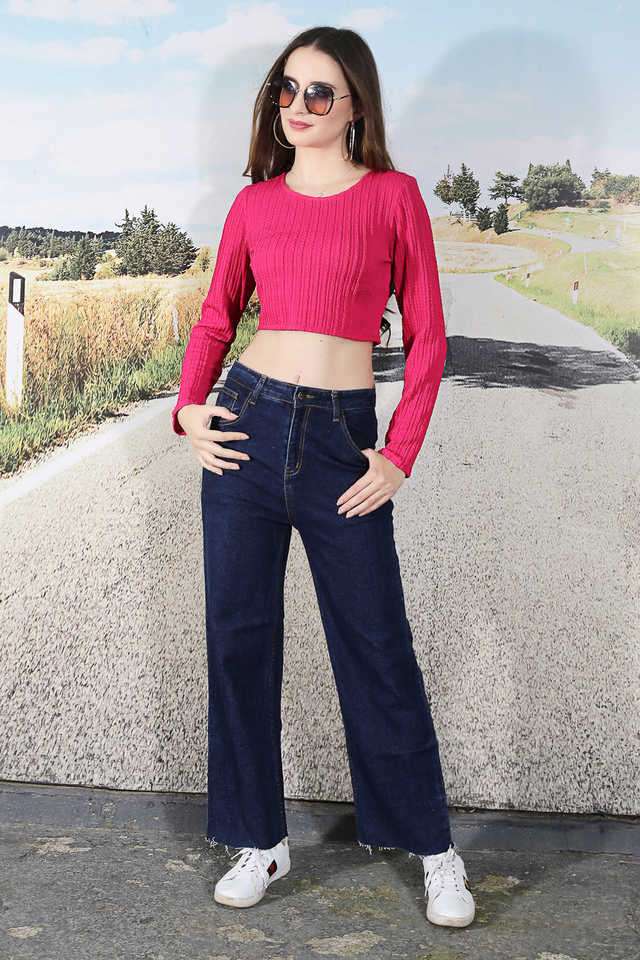 sera Solid Polyester Round Neck Women's Top-picture-19