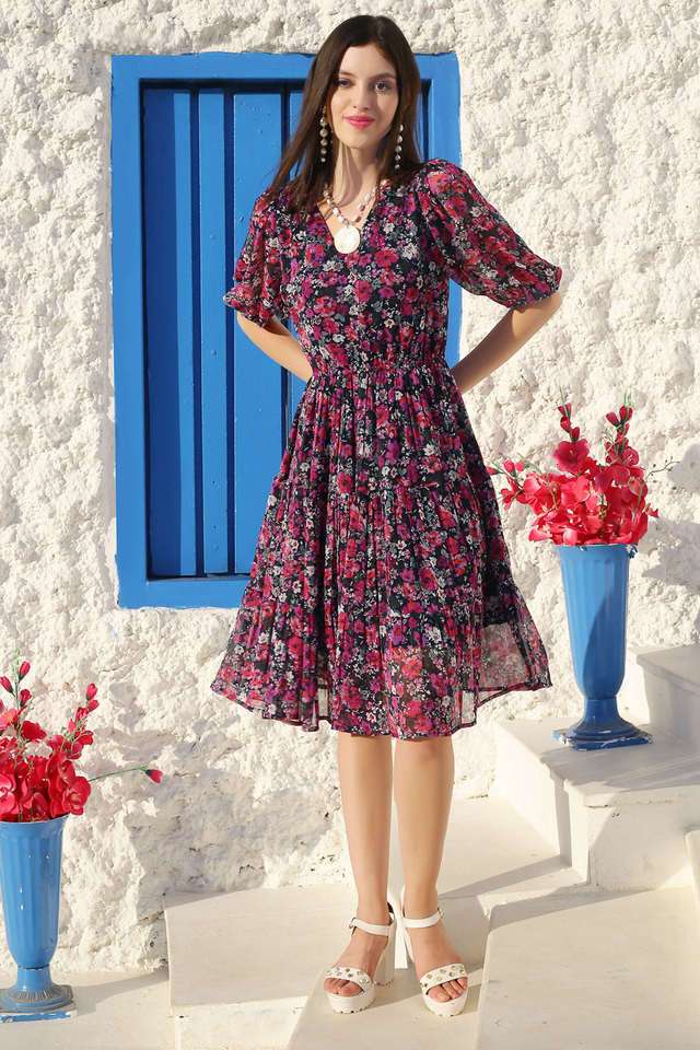 knee length dresses for ladies Women's Bamboo Rib-Knit Boyfriend Sleep Dress