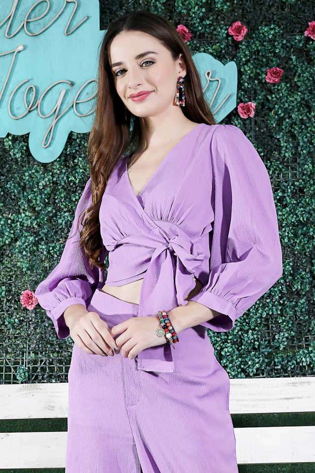 sera Solid Polyester V-Neck Women Top-picture-38