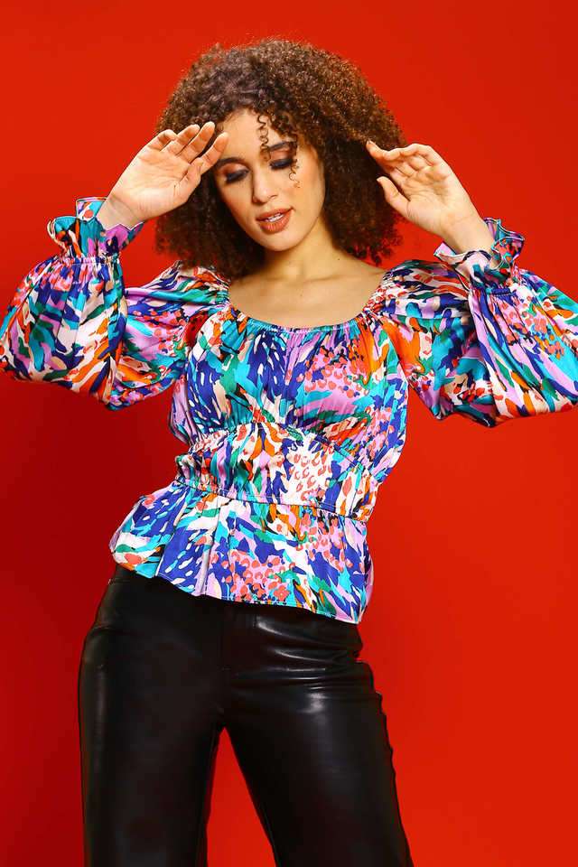 sera Printed Polyester Round Neck Women Top-picture-25