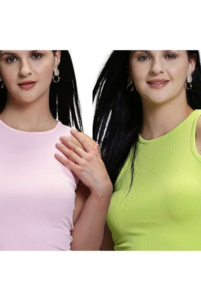 sera Solid Polyester Round Neck Women Top-picture-36