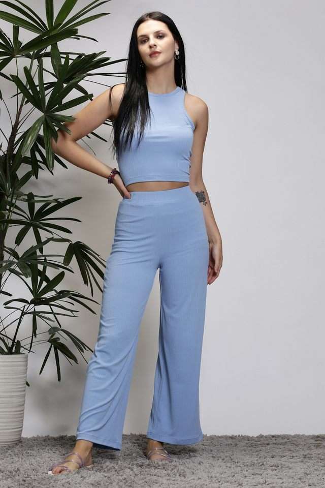 sera Solid Polyester Regular Fit Women's Co-Ord Set-picture-39