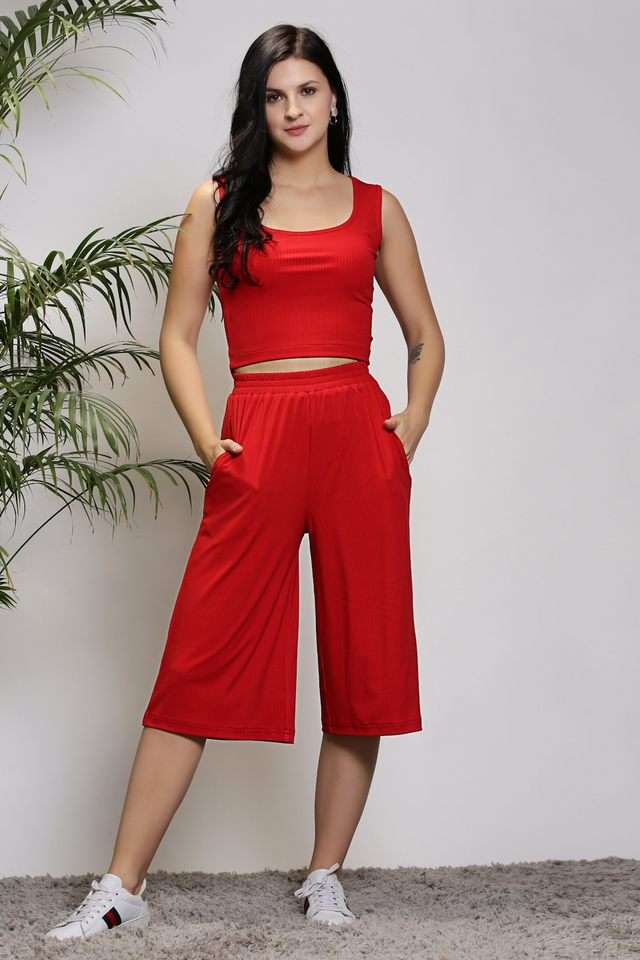 sera Solid Polyester Regular Fit Women's Co-Ord Set-picture-36