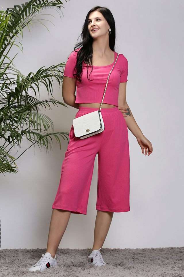 sera Solid Polyester Regular Fit Women's Co-Ord Set-picture-22