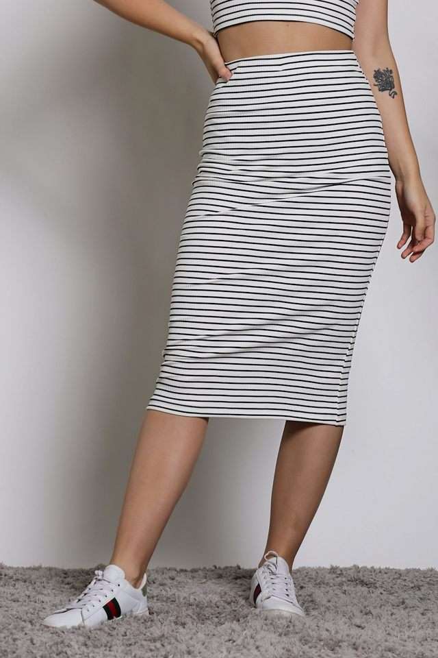 Regular Fit Mid Thigh Polyester Women Casual Wear Skirts-image-25