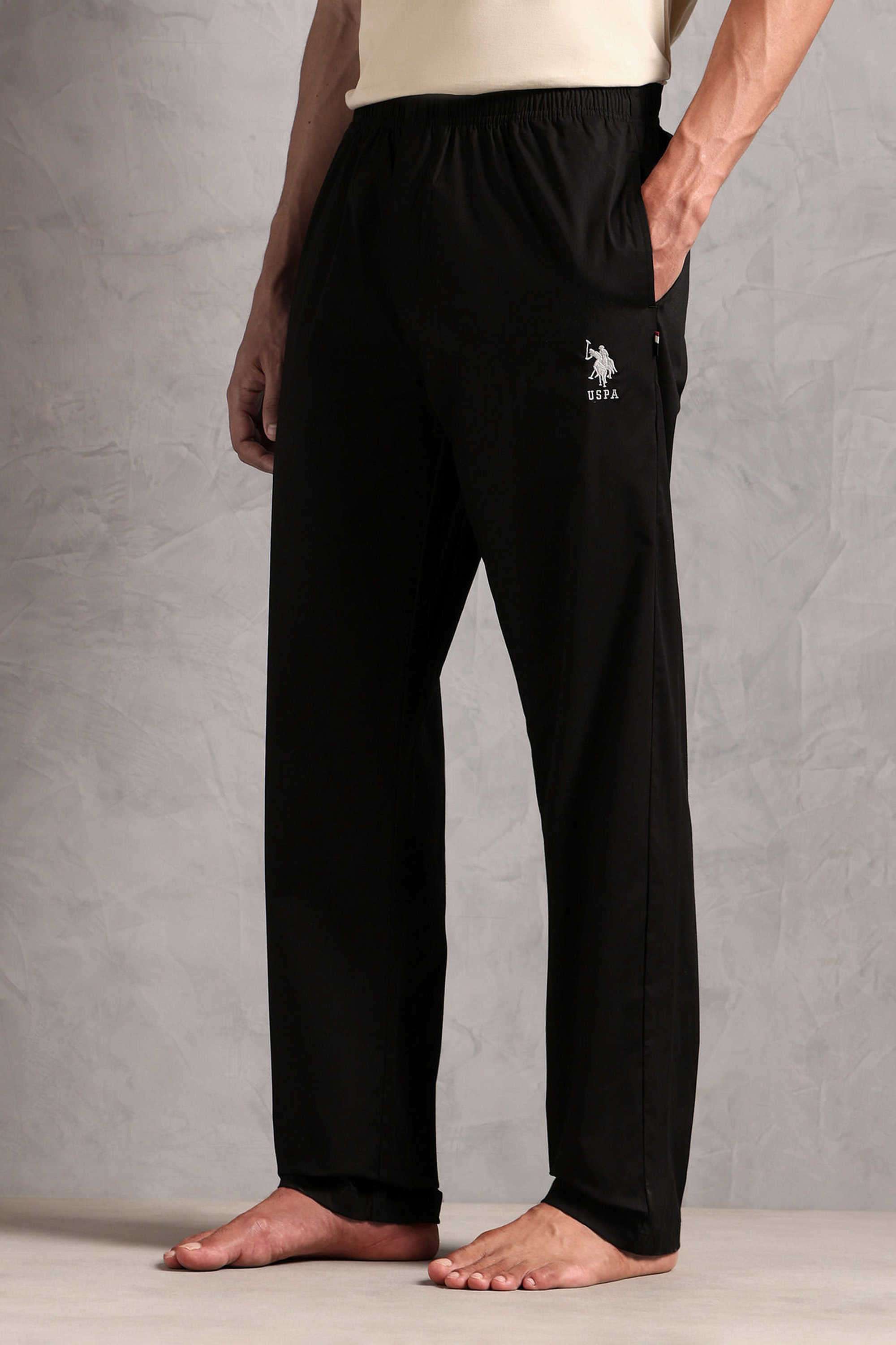 Solid-Cotton-Relaxed-fit-Men-s-Track-Pants