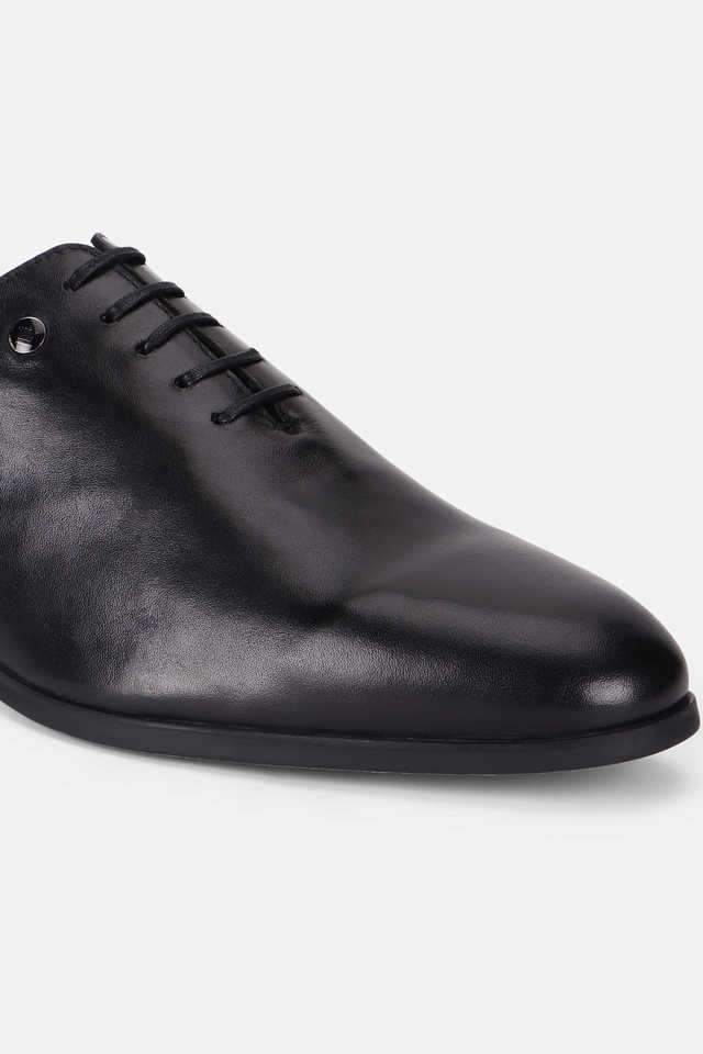Buy Louis Philippe Black Leather Lace Up Men's Formal Shoes