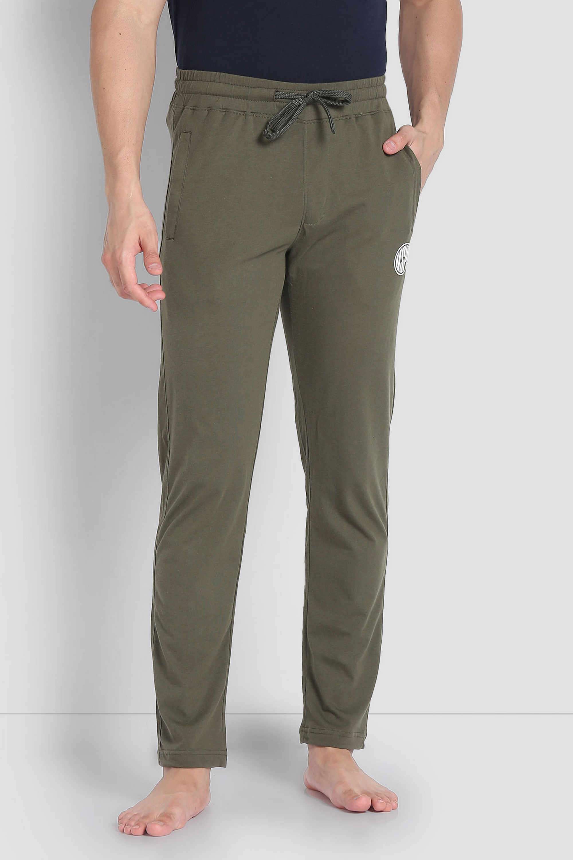 Solid-Cotton-Regular-fit-Men-s-Track-Pants