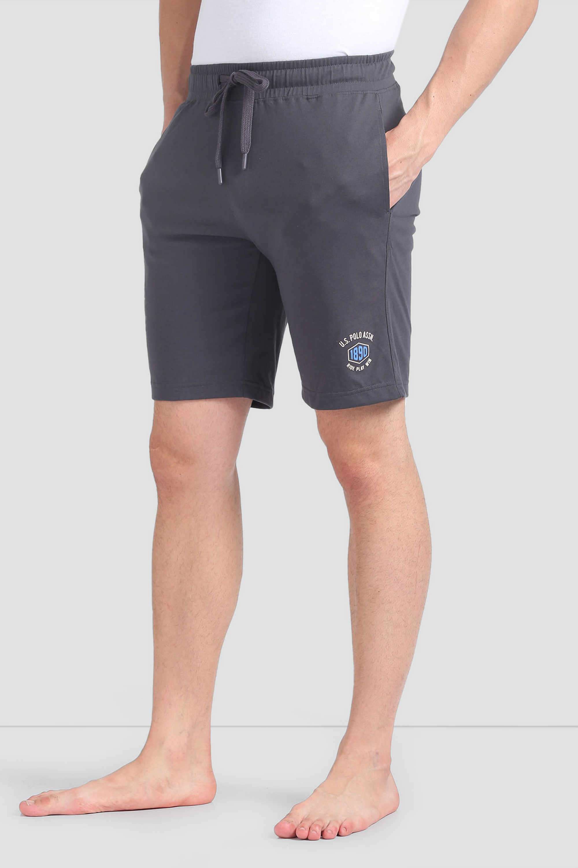 Solid-Cotton-Regular-fit-Men-s-Shorts