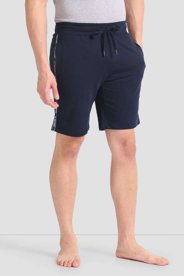 Solid-Cotton-Elastic-and-Drawstring-Closure-Men-s-Shorts
