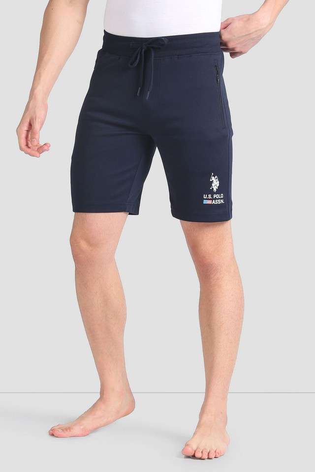 Solid-Cotton-Elastic-and-Drawstring-Men-s-Shorts